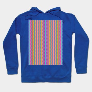 Pretty Rainbow Wiggly Stripes Hoodie